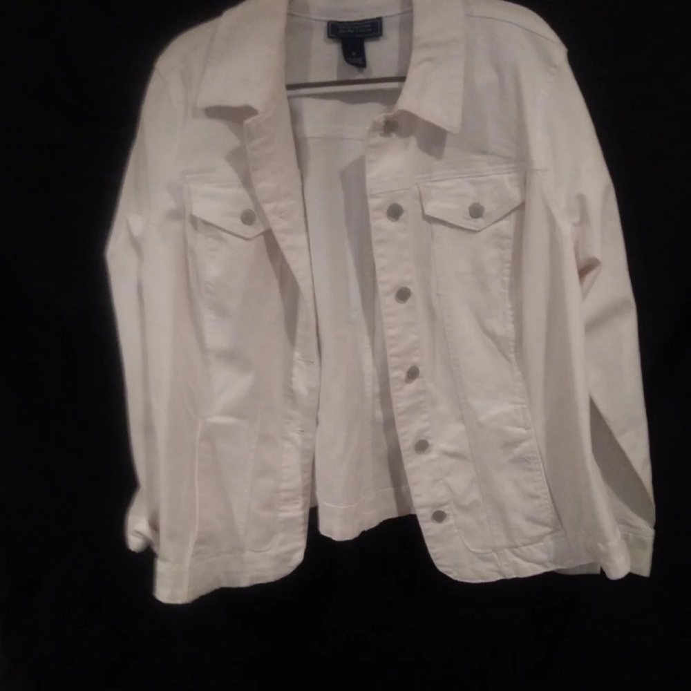 Charter Club White Jean Jacket